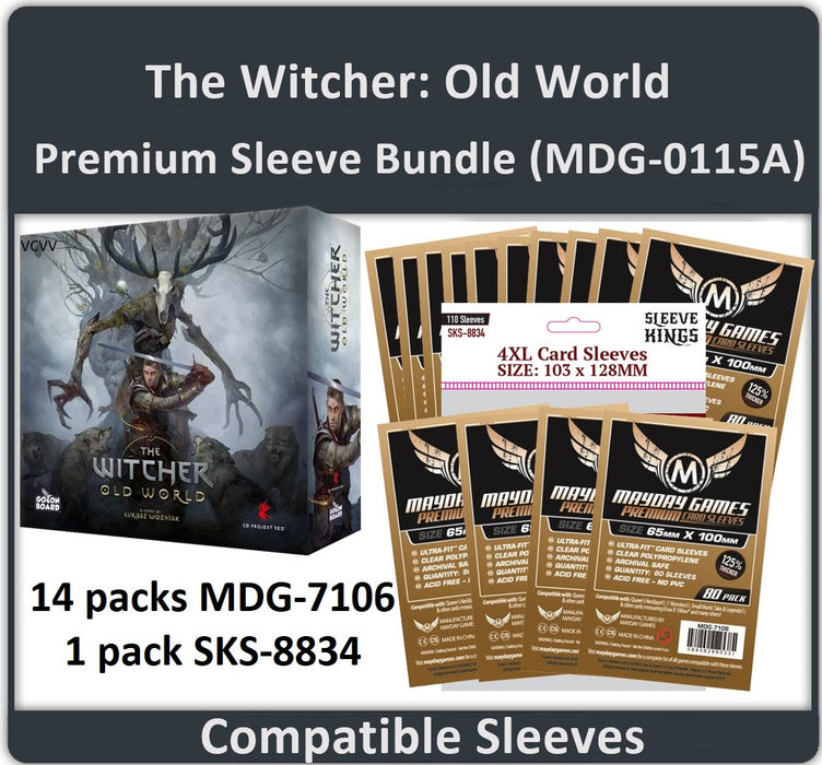 "The Witcher: Old World" (2023 Kickstarter All-In) Compatible Card Sleeve Bundle - for just $48! 