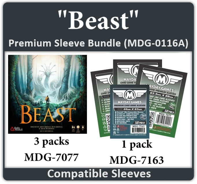 "Beast" Compatible Card Sleeve Bundle - for just $7.50! 