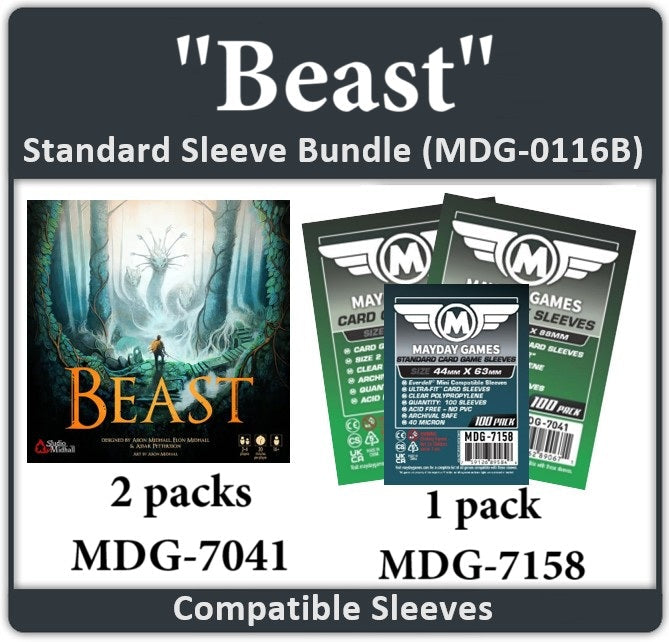 "Beast" Compatible Card Sleeve Bundle - for just $7.50! 
