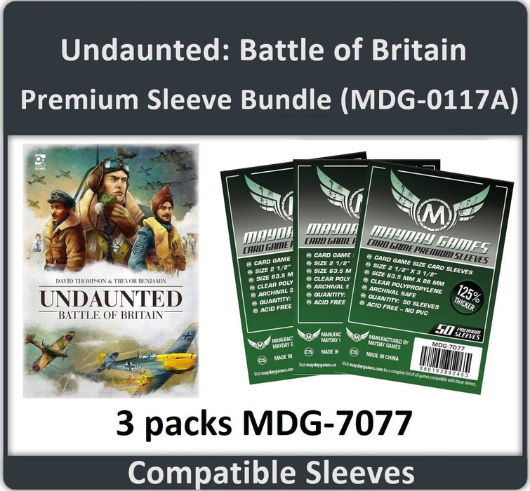 "Undaunted: Battle of Britain" Compatible Card Sleeve Bundle - for just $5.50! 