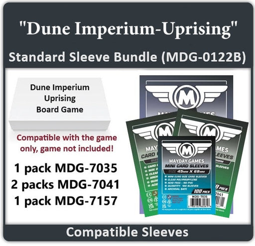 "Dune: Imperium- Uprising" Compatible Card Sleeve Bundle - for just $11.50! 