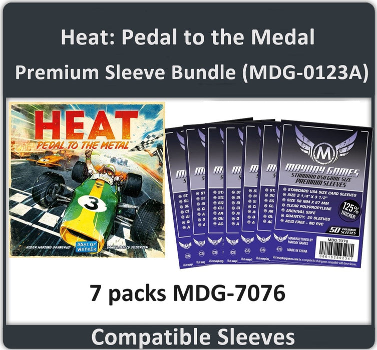 "Heat: Pedal to the Metal" Compatible Card Sleeve Bundle - for just $11! 