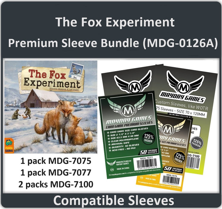 "The Fox Experiment" Compatible Card Sleeve Bundle - for just $9.75! 