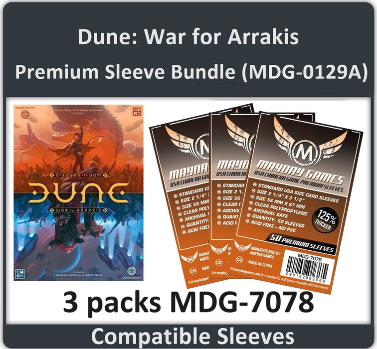 "Dune: War for Arrakis" Compatible Card Sleeve Bundle - for just $5.50! 