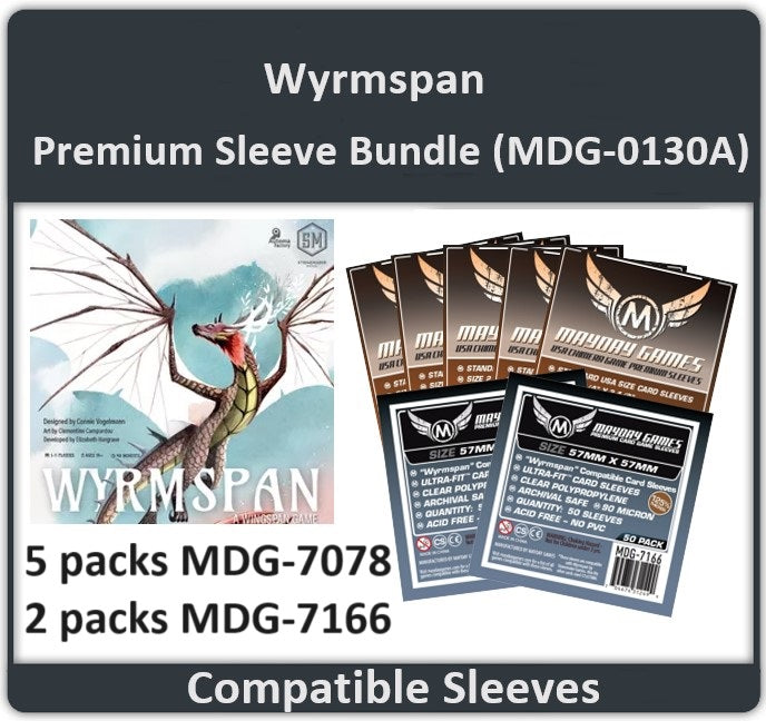 "Wyrmspan" Compatible Card Sleeve Bundle - for just $11! 