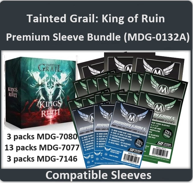 "Tainted Grail: Kings of Ruin" Compatible Card Sleeve Bundle - for just $32.25! 