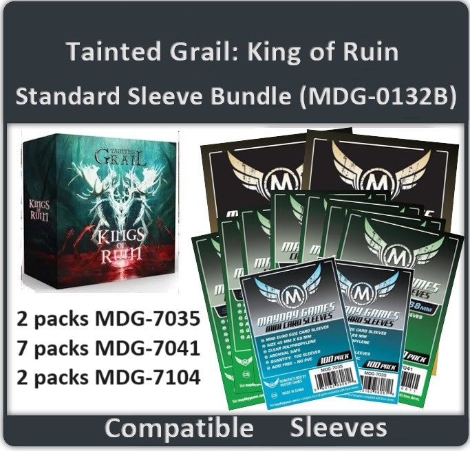 "Tainted Grail: Kings of Ruin" Compatible Card Sleeve Bundle - for just $32.25! 