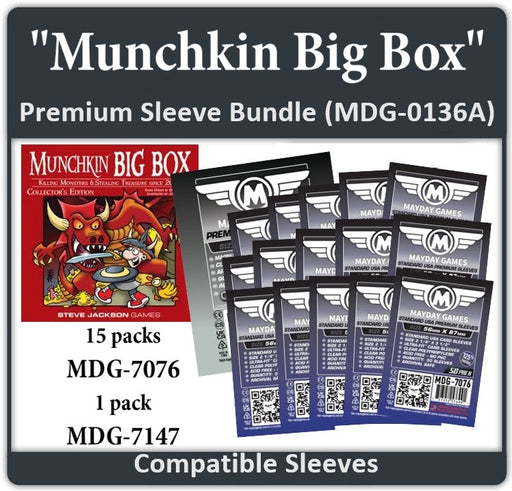 "Munchkin Big Box" Compatible Card Sleeve Bundle - for just $26! 