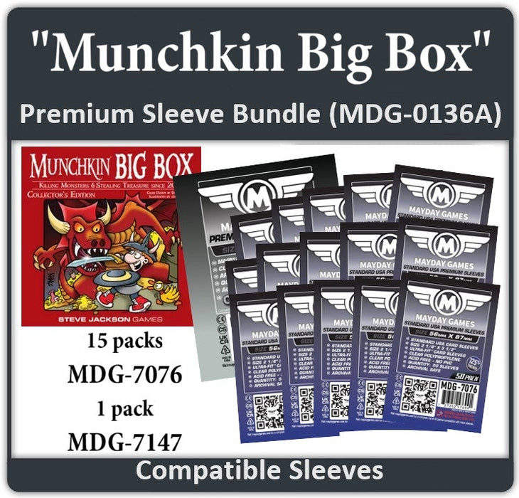 "Munchkin Big Box" Compatible Card Sleeve Bundle - for just $26! 
