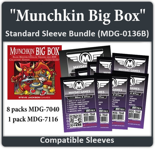 "Munchkin Big Box" Compatible Card Sleeve Bundle - for just $26! 
