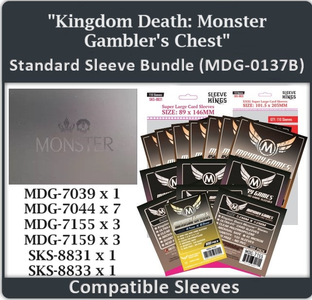 "Kingdom Death: Monster-Gambler's Chest" Compatible Card Sleeve Bundle - for just $45.75! 