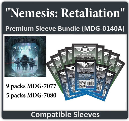 "Nemesis Retaliation" All In Gamefound Compatible Sleeve Bundle - for just $19.75! 