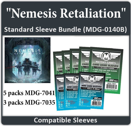 "Nemesis Retaliation" All In Gamefound Compatible Sleeve Bundle - for just $19.75! 