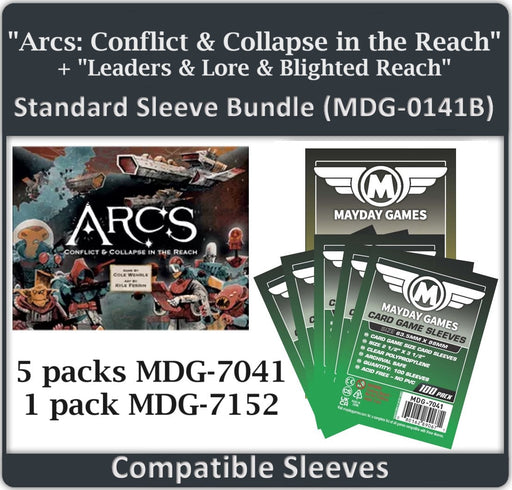 "Arcs: Conflict and Collapse in the Reach + Leaders & Lore, and Blighted Reach" Compatible Card Sleeve Bundle - for just $18.75! 