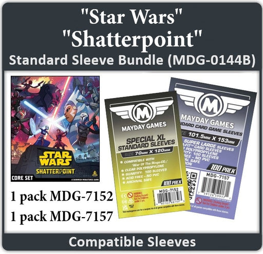 "Star Wars: Shatterpoint" Compatible Card Sleeve Bundle - for just $9! 
