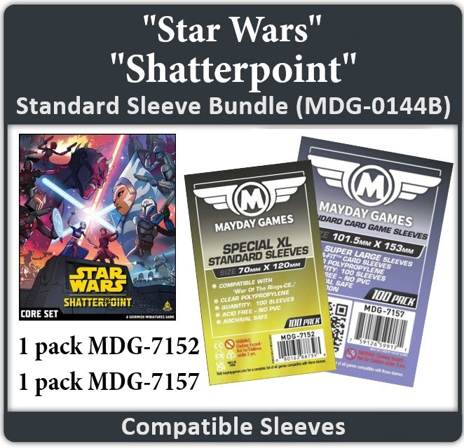 "Star Wars: Shatterpoint" Compatible Card Sleeve Bundle - for just $9! 