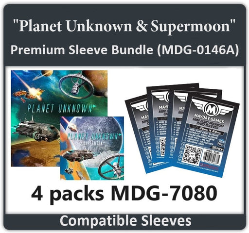 "Planet Unknown & Supermoon" Expansion Compatible Card Sleeve Bundle - for just $4! 