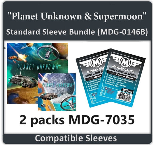 "Planet Unknown & Supermoon" Expansion Compatible Card Sleeve Bundle - for just $4! 