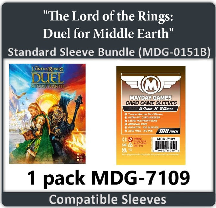 "The Lord of the Rings: Duel for Middle Earth" Compatible Card Sleeve Bundle - for just $2.75! 
