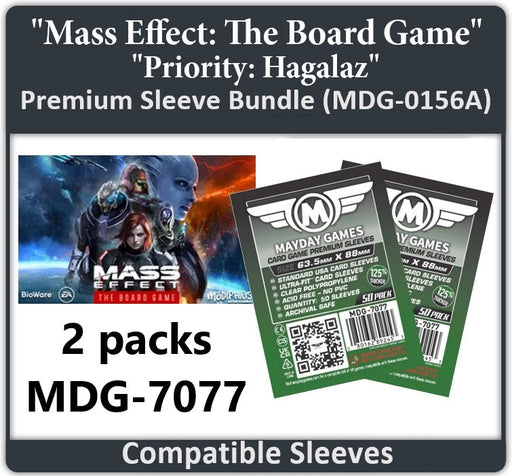 "Mass Effect: The Board Game- Priority: Hagalaz" Compatible Card Sleeve Bundle - for just $2.75! 