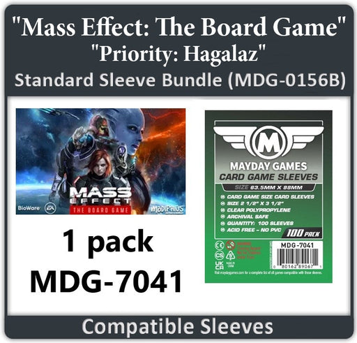 "Mass Effect: The Board Game- Priority: Hagalaz" Compatible Card Sleeve Bundle - for just $2.75! 