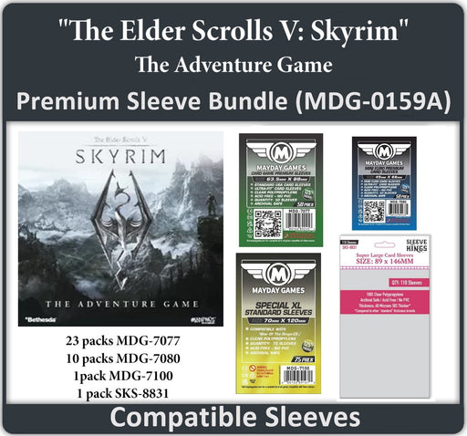 "The Elder Scrolls V: Skyrim – The Adventure Game" Compatible Card Sleeve Bundle - for just $51.50! 