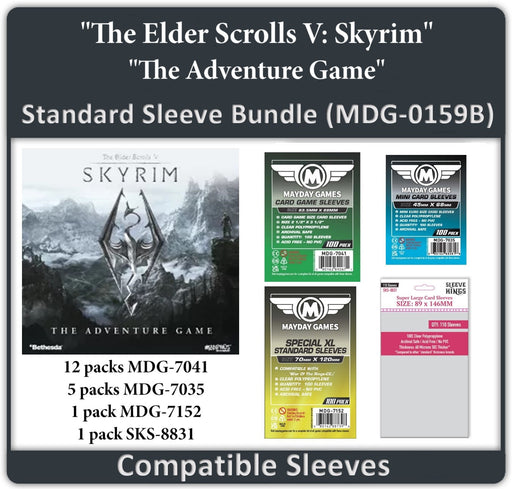 "The Elder Scrolls V: Skyrim – The Adventure Game" Compatible Card Sleeve Bundle - for just $51.50! 