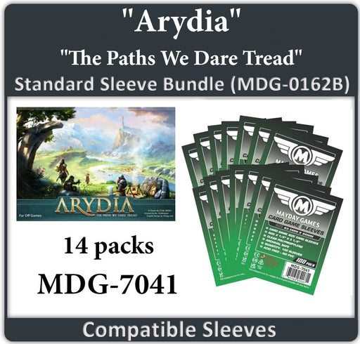 "Arydia: The Paths We Dare Tread" Compatible Card Sleeve Bundle - for just $38.50! 