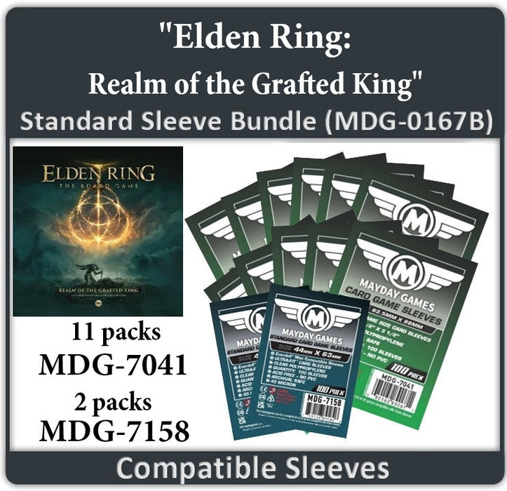 "Elden Ring: Realm of the Grafted King" Compatible Card Sleeve Bundle - for just $34.25! 