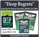 "Deep Regrets" Compatible Card Sleeve Bundle - for just $7.50! 
