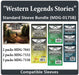"Western Legends Stories" Compatible Card Sleeve Bundle - for just $21.50! 