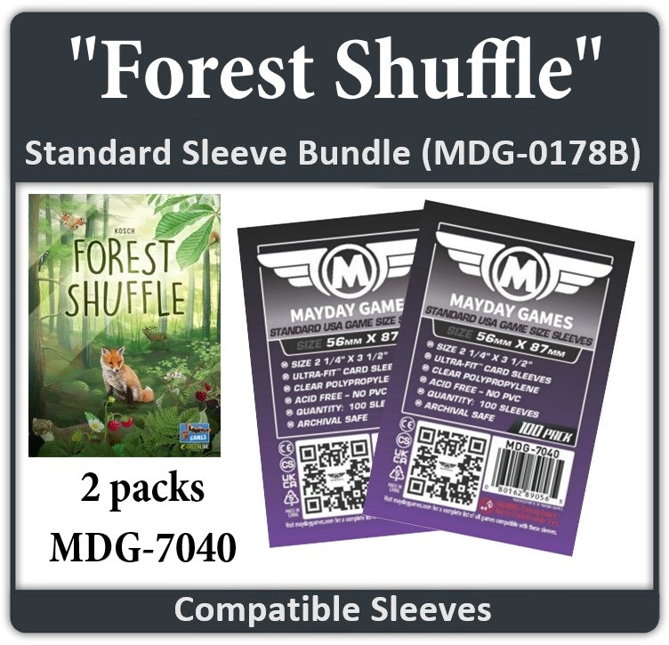 forest shuffle card sleeve size Forest Shuffle Compatible Card Sleeve Bundle
