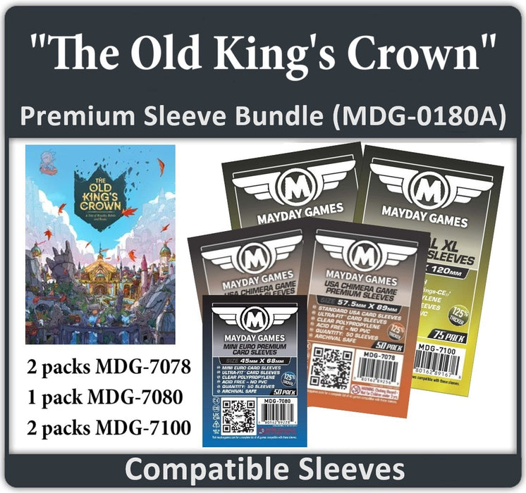 "The Old King's Crown" Compatible Card Sleeve Bundle - for just $14.75! 