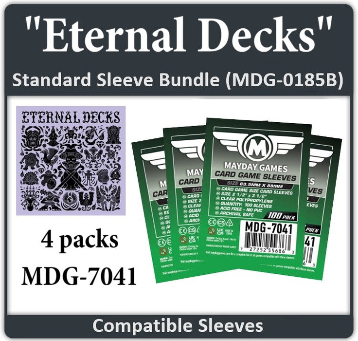 "Eternal Decks" Compatible Card Sleeve Bundle - for just $11! 