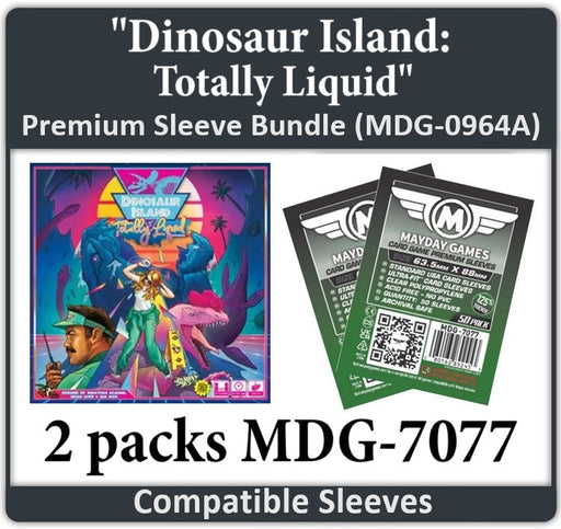 "Dinosaur Island: Totally Liquid" Compatible Card Sleeve Bundle - for just $2.75! 