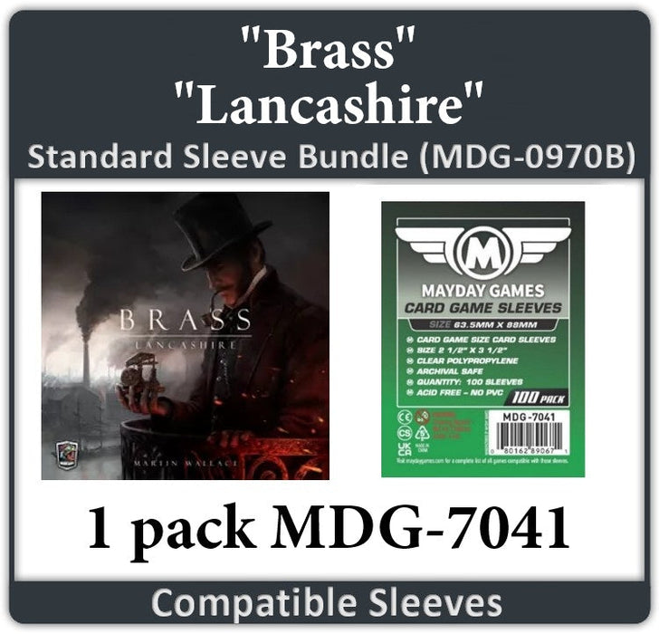 "Brass: Lancashire" Card Sleeve Bundle - for just $2.75! 