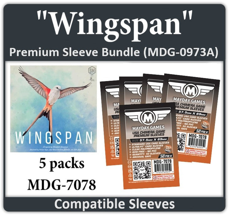 "Wingspan" Compatible Card Sleeve Bundle - for just $8.25! 