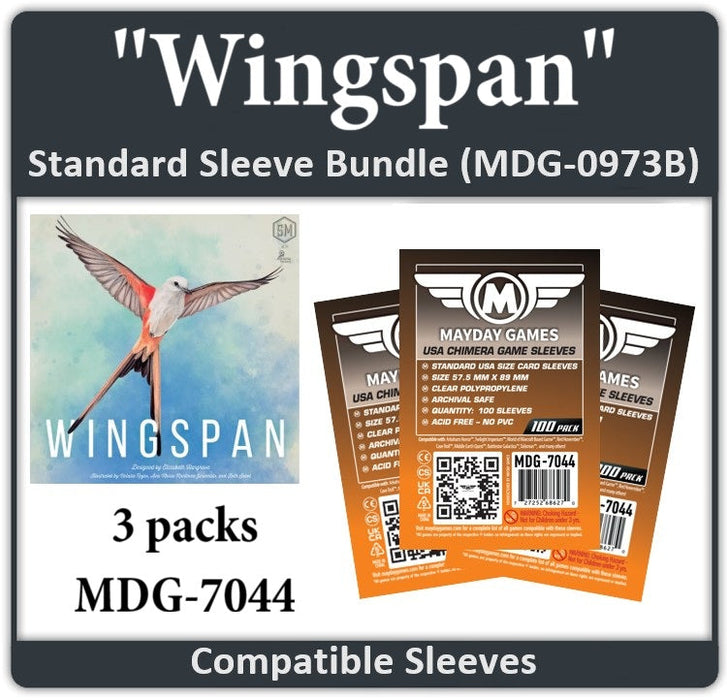 "Wingspan" Compatible Card Sleeve Bundle - for just $8.25! 