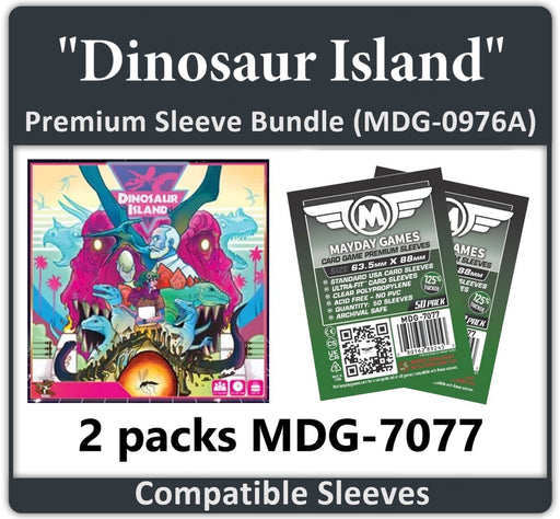 "Dinosaur Island" Compatible Card Sleeve Bundle - for just $2.75! 