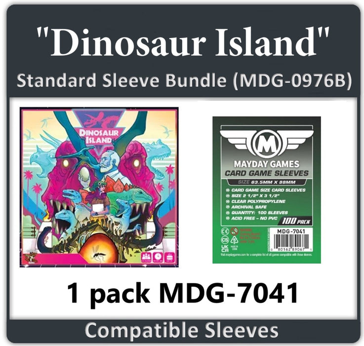 "Dinosaur Island" Compatible Card Sleeve Bundle - for just $2.75! 