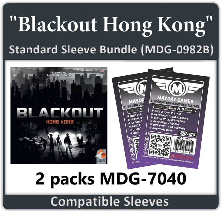 "Blackout Hong Kong" Compatible Card Sleeve Bundle - for just $5.50! 