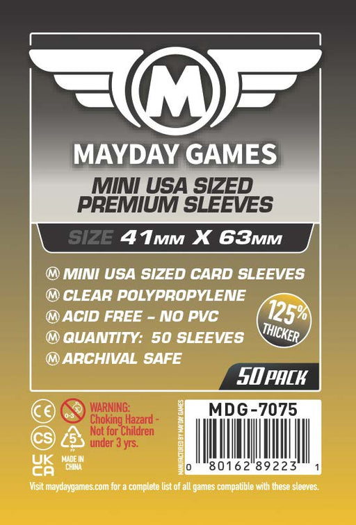 Mini USA Card Sleeves (41x63mm) Standard 7039 or Premium 7075 - for just $2! 