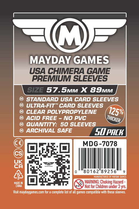 Standard USA Chimera Card Sleeves (57.5x89mm) Standard 7044 or Premium 7078 - for just $2.75! 