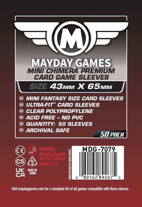 "Mini Chimera" Compatible Card Sleeves (43x65mm) Standard 7045 or Premium 7079 - for just $2! 