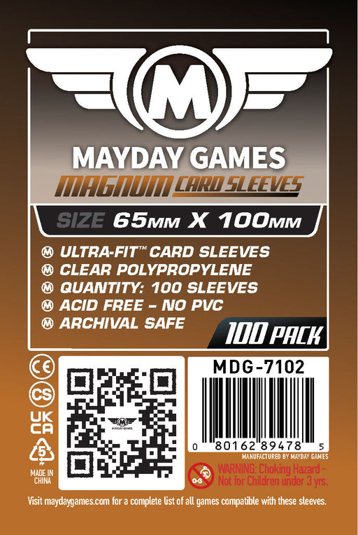 "7 Wonders" Compatible Game Card Sleeves Magnum Ultra-Fit (65x100mm) - for just $4! 