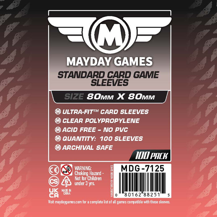 Square Medium Card Sleeves (80x80mm) - for just $2.75! 