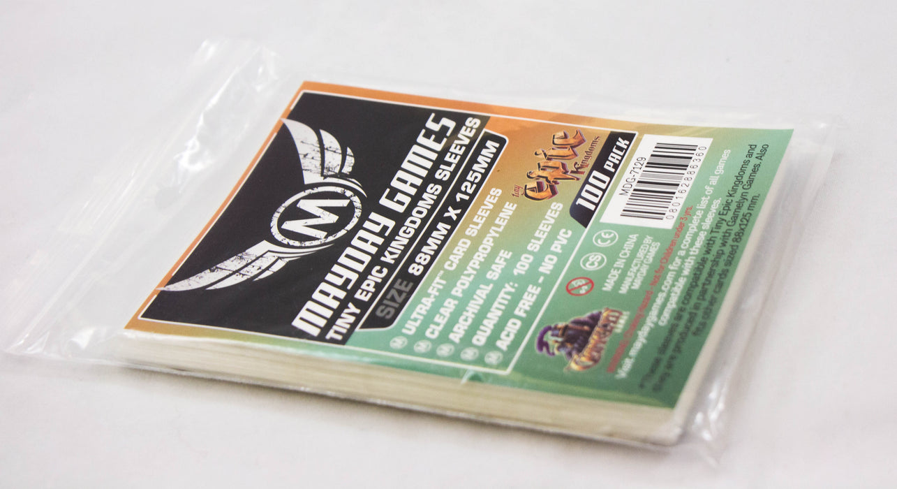 "Tiny Epic Kingdoms" Compatible Card Sleeves (88x125mm) - for just $4! 