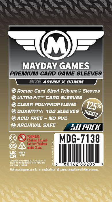 Tribune Card Sleeves (49x93mm) Standard 7112 or Premium 7138 - for just $2.75! 