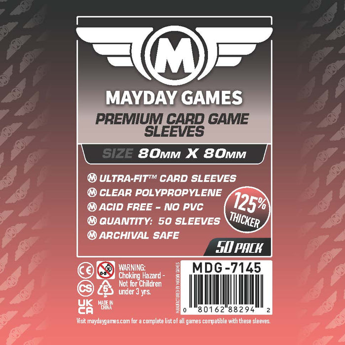 Square Medium Card Sleeves (80x80mm) - for just $2.75! 