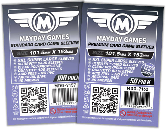 XXL Super Large Card Sleeves (101.5x153mm) Premium 7162 or Standard 7157 - for just $4! 